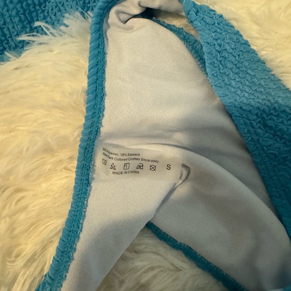 Blue Ruffle Bikini - Picture 2 of 2